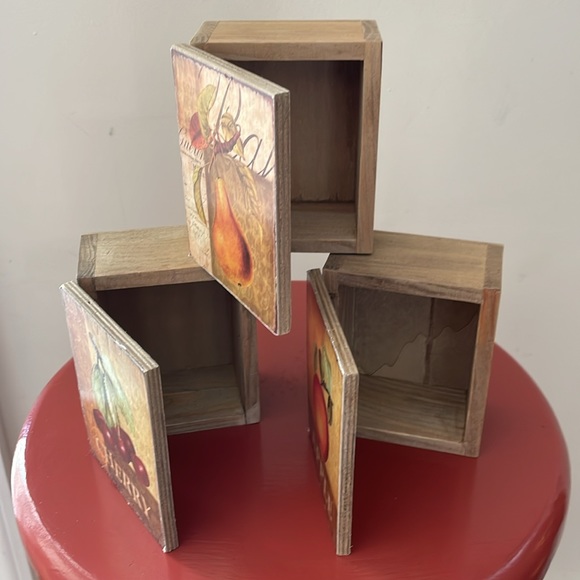 Set of 3 decorative, mini boxes - Picture 2 of 6